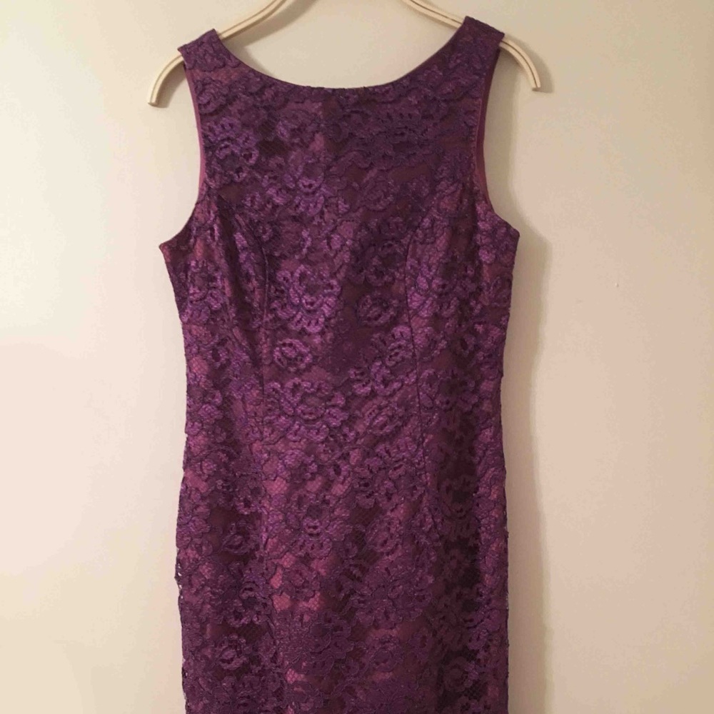 Cassidy Purple Lace Vintage Cocktail Dress